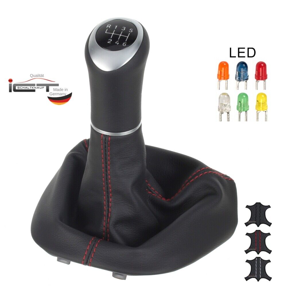 ICT shift gear knob gaiter Leather for Porsche Boxster Typ 987 LED B 01