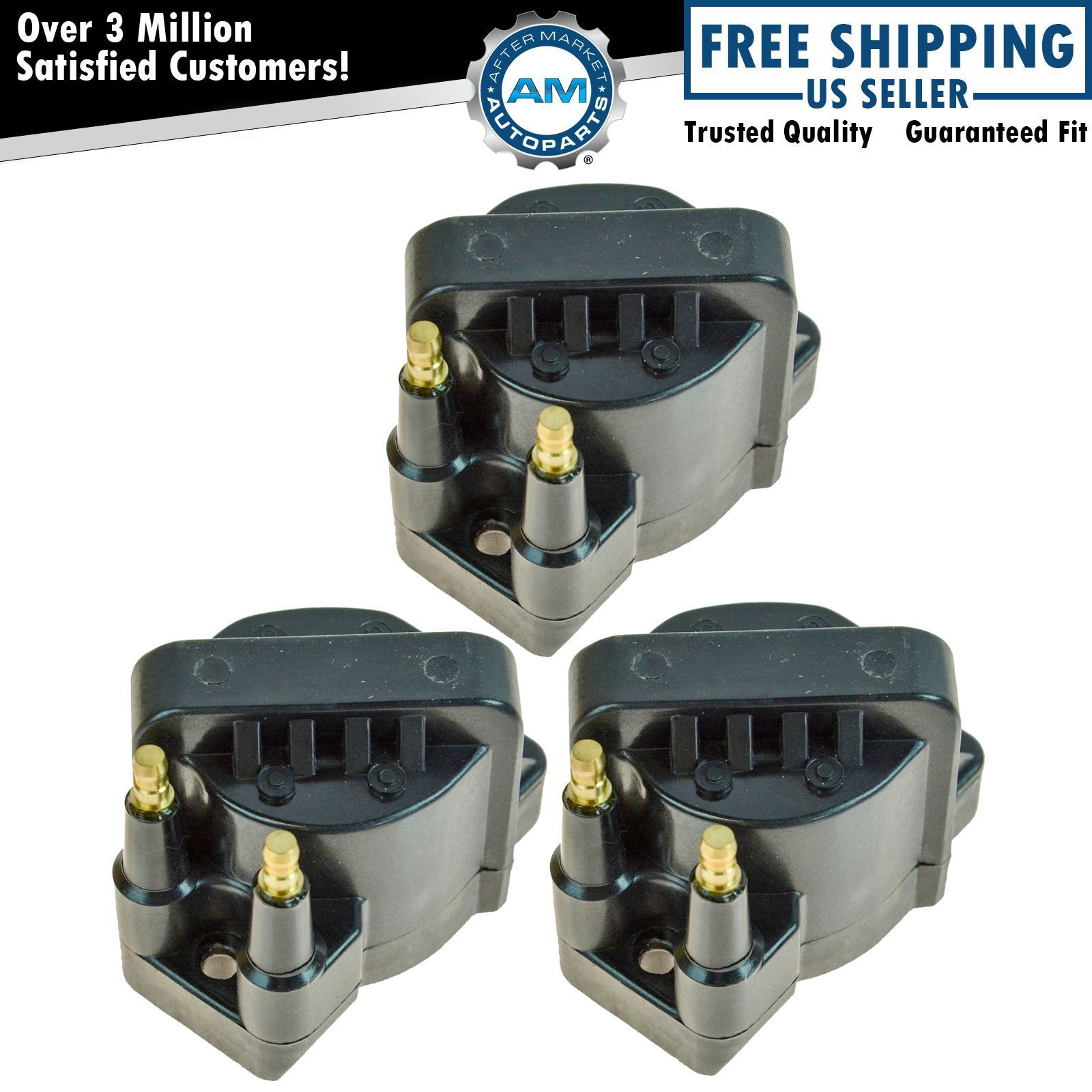 Ignition Coil Pack Kit Set of 3 For Chevrolet Buick Cadillac Pontiac Oldsmobile
