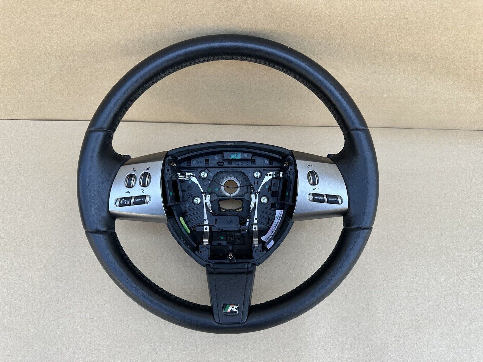 2009-2015 Jaguar XF XFR OEM Black Leather  Sport Steering Wheel 9X23CBLEG