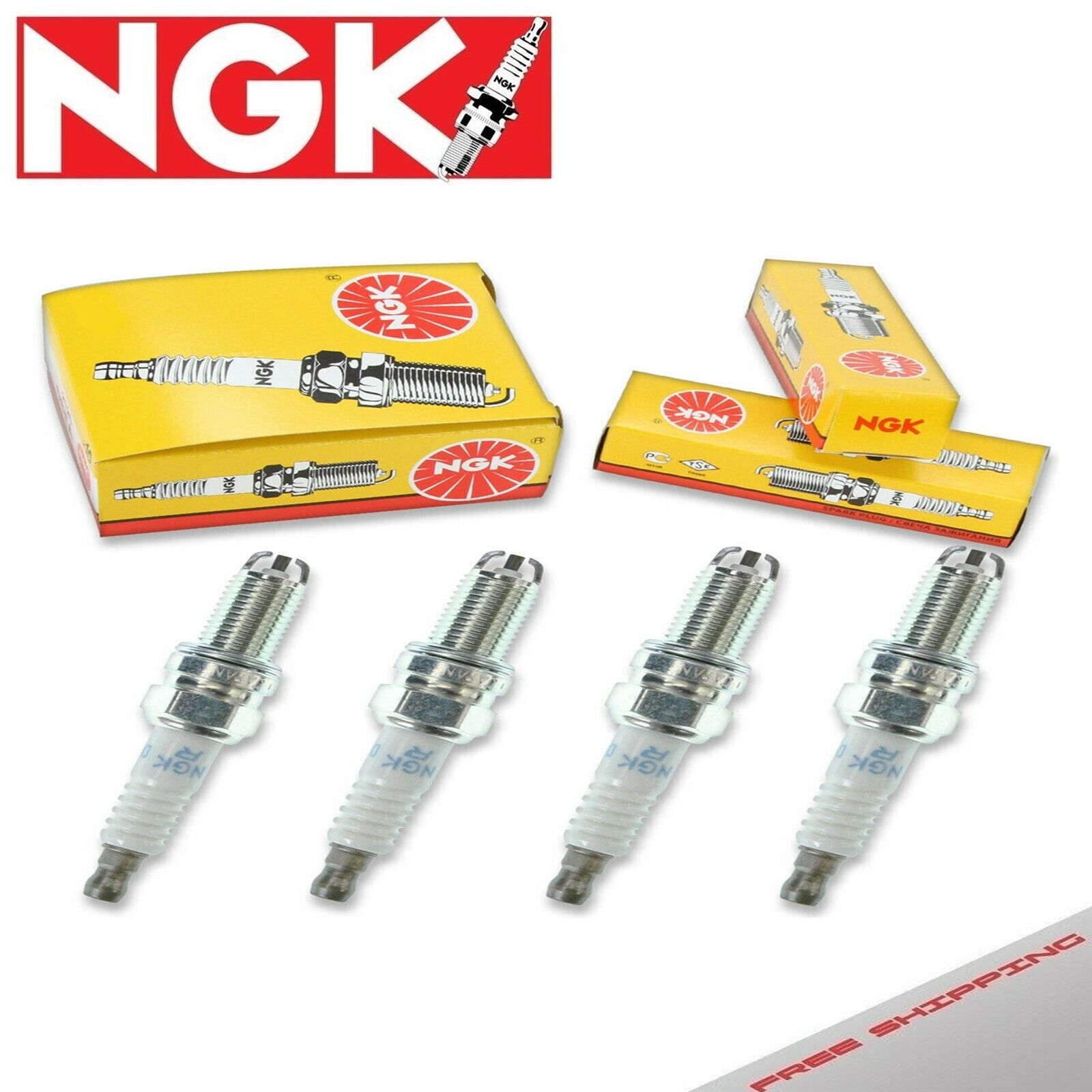 4 pcs NGK Standard Spark Plugs for 1988 Yugo GVS L4-1.1L