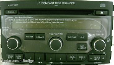 Pilot 2006-2008 XM ready CD6 6CD radio. OEM factory original 1TV8 CD changer