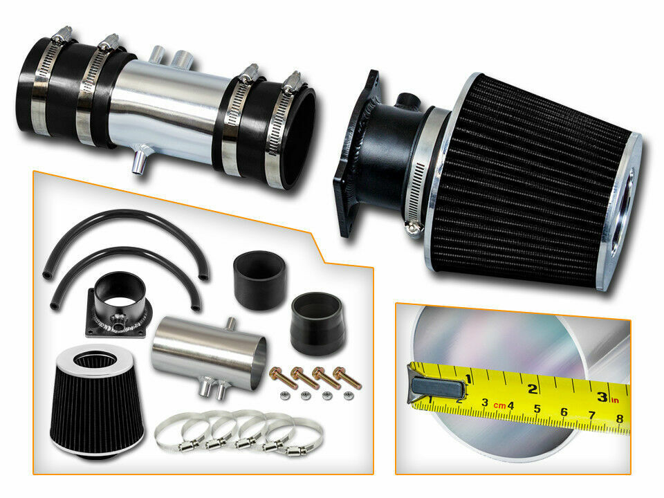 Short Ram Air Intake Kit + BLACK Filter for 95-00 Ford Contour 2.5L V6