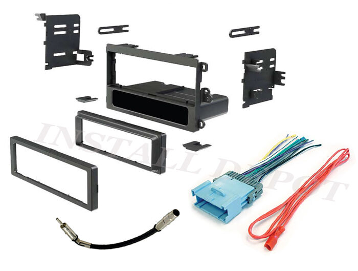 CAR STEREO RADIO DASH INSTALLATION MOUNTING TRIM KIT BEZEL WITH WIRING HARNESS +
