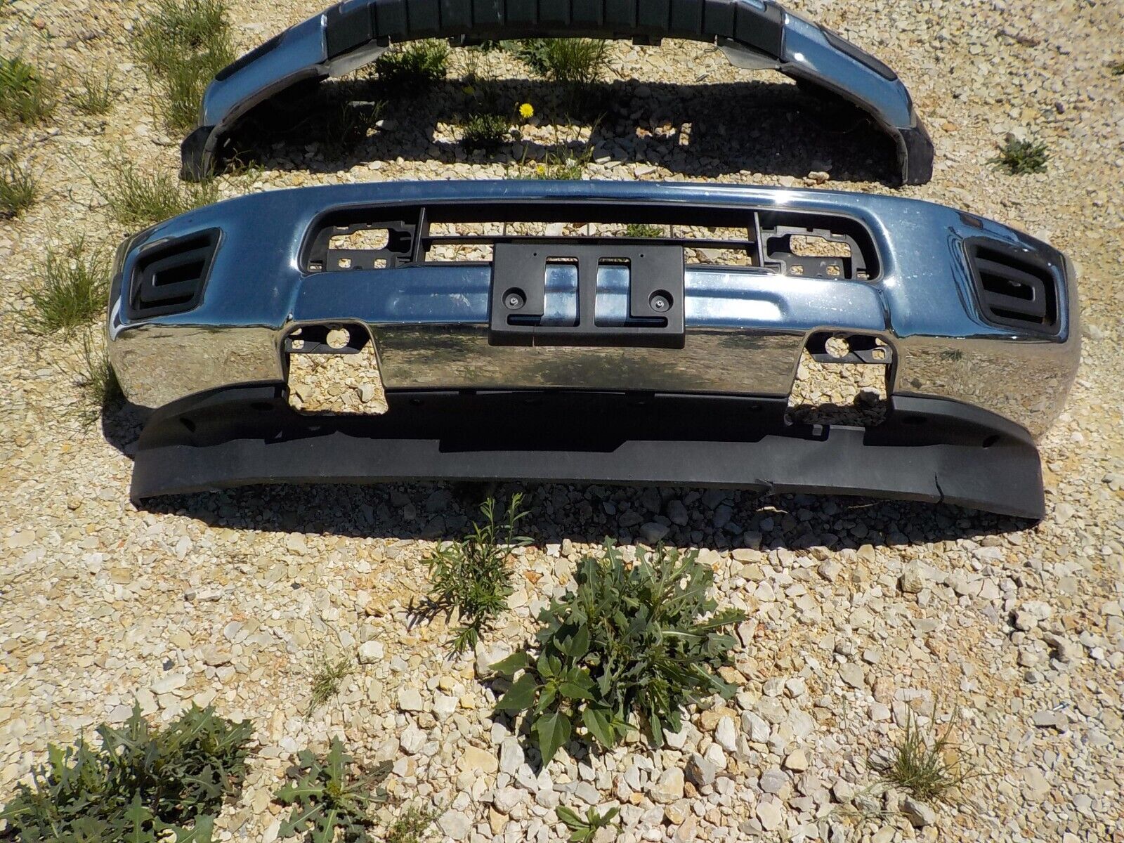 2016 17 18 2019 2020 Factory Nissan Titan XD Chrome Front Bumper tow hook holes