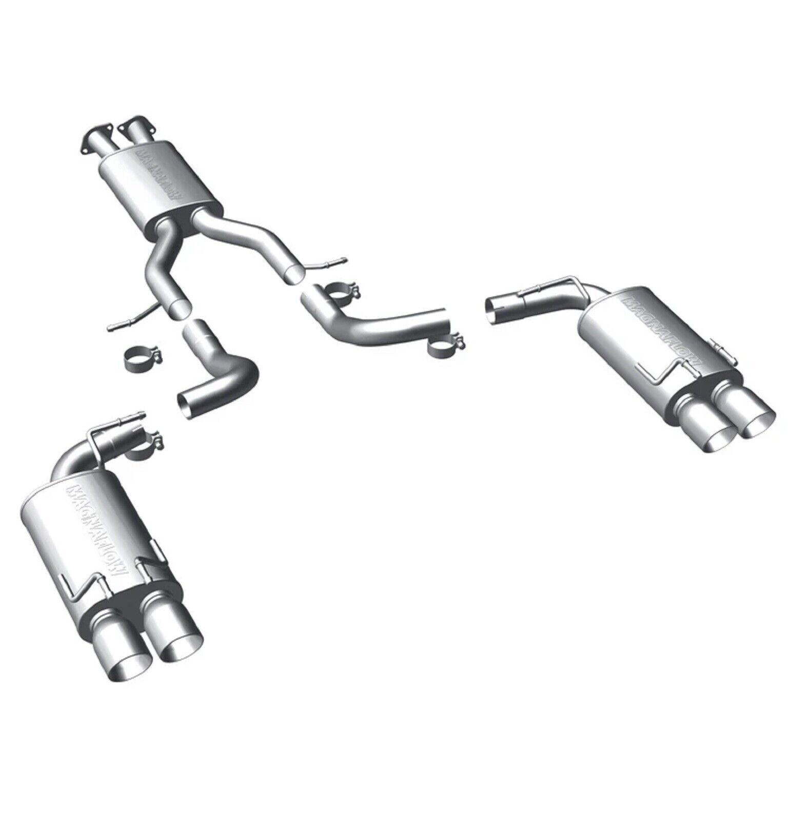 MAGNAFLOW 16766 Stainless Steel Cat-Back Exhaust Kit For 90-95 300ZX 3.0L