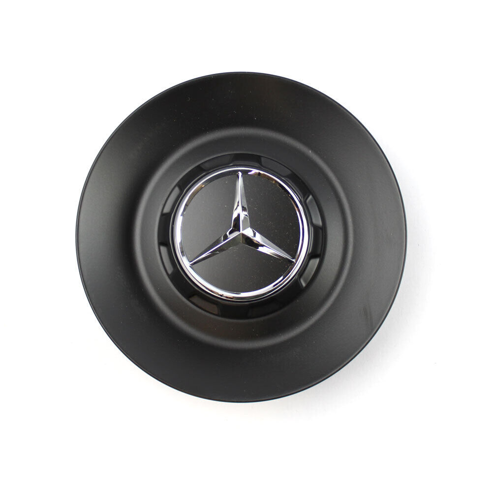 1x Mercedes W463 G63 AMG Hubcap Lid A0004003400 9283 Matte Black