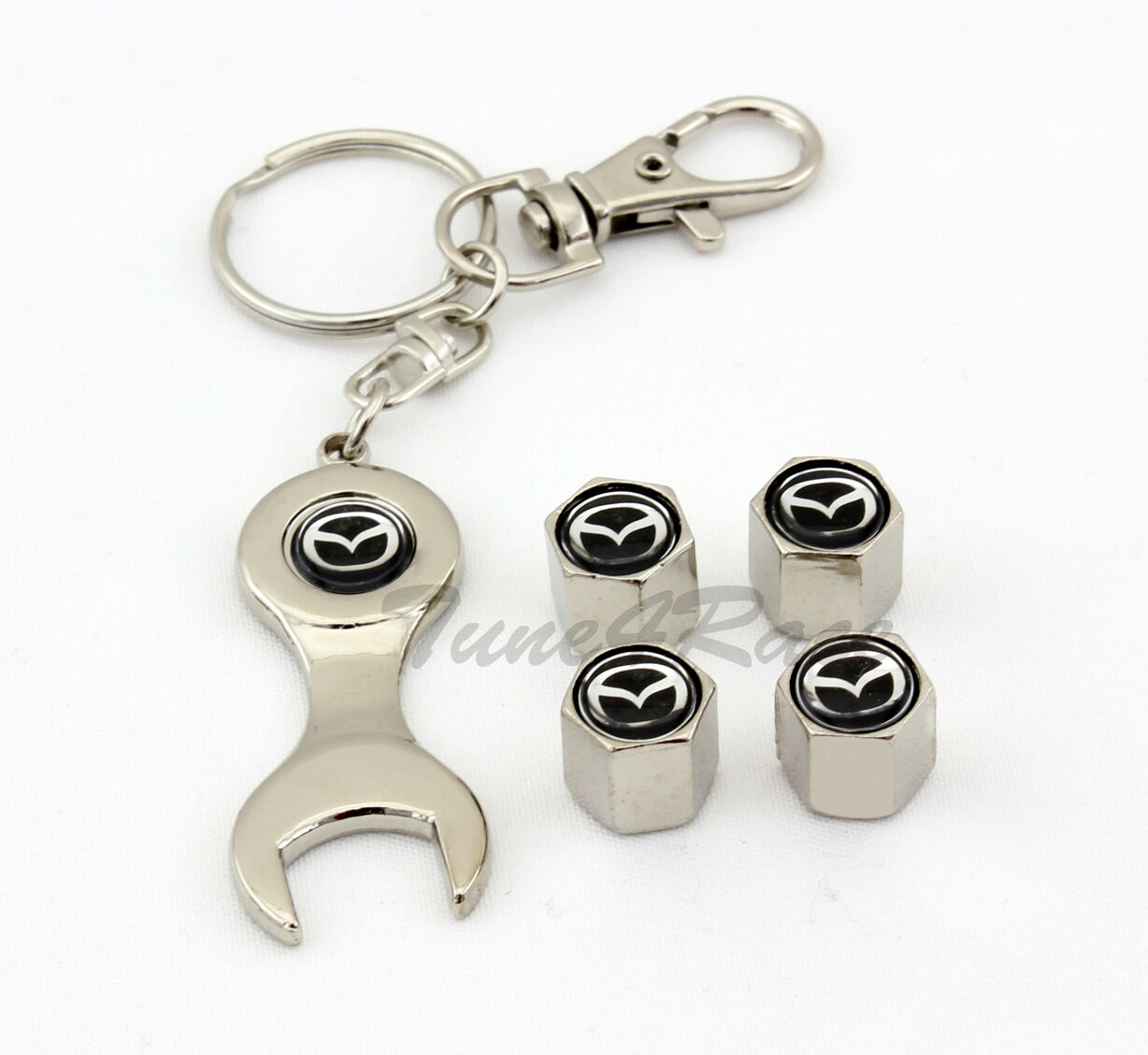 For Mazda logo Tire Wheel Valve Cap Stems & keychain Mazda 3 6 626 Capella