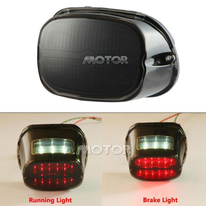 Smoke Lens Tail Rear LED Light Brake Lamp For Motorcycle Harley Touring