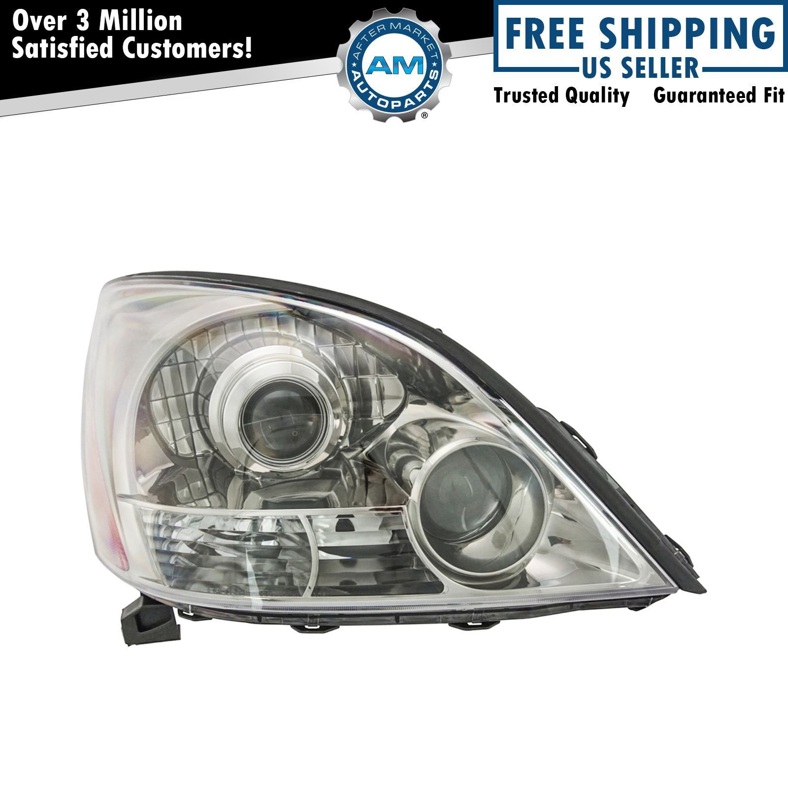 Headlight Headlamp Smoked RH Passenger Side for 03-09 Lexus GX470 Sport