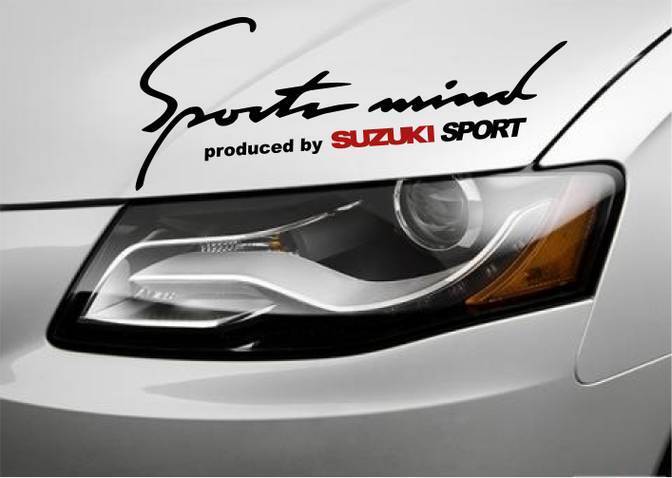 Sports Mind Produced by SUZUKI Sport SX4 XL7 Vitara Decal sticker emblem logo B