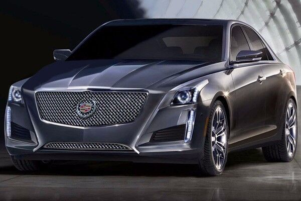 2014 Cadillac CTS Sedan Classic Upper Heavy Mesh Grille - Chrome Plated Steel