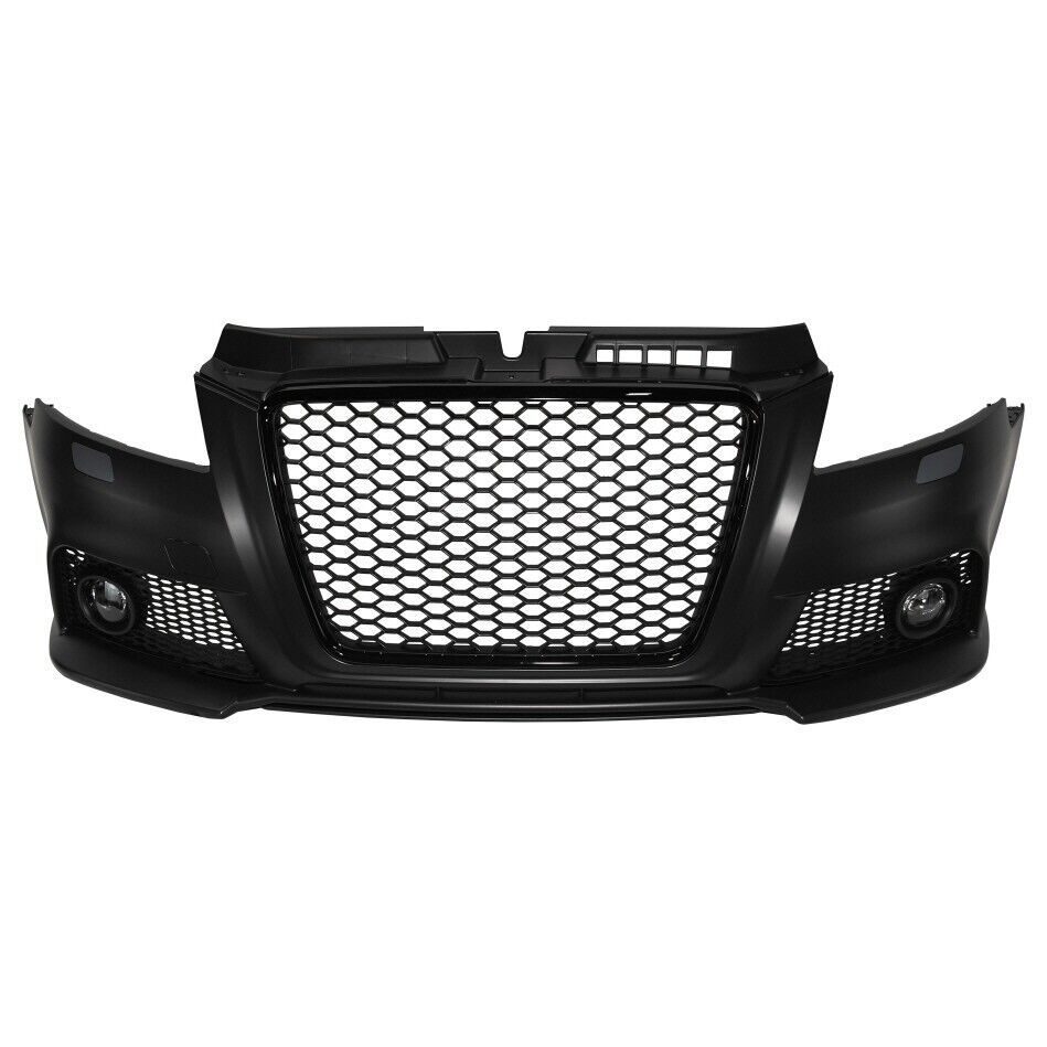 For 09-2013 Audi 8P A3, RS3 Style Front Bumper with Black Grille & Fog Lamp