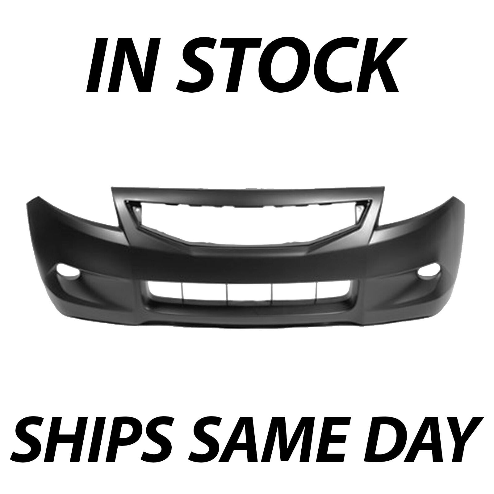 NEW Primered - Front Bumper Cover Fascia for 2008-2010 Honda Accord Coupe 2 Door