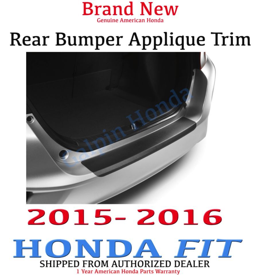Genuine OEM Honda Fit Rear Bumper Applique 2015- 2016[08P48-T5A-102]