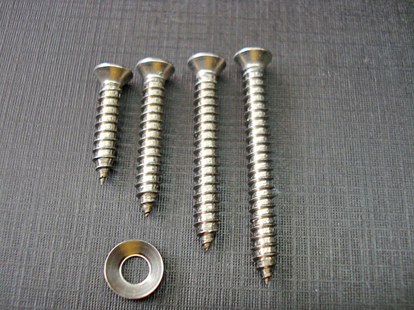 40 pcs #8 with #6 phillips oval head screws finish washers stainless fits Ford