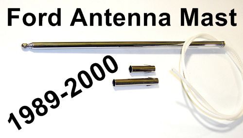 FORD AM / FM POWER ANTENNA MAST STAINLESS, With Instructions, Contour 95-00,