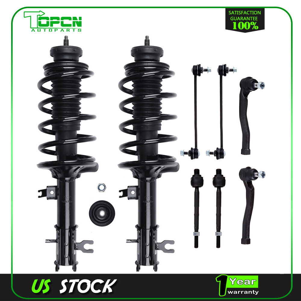 For Chevrolet Aveo Aveo5 2004-2011 Front Complete Struts Tie Rods Sway Bar Kits