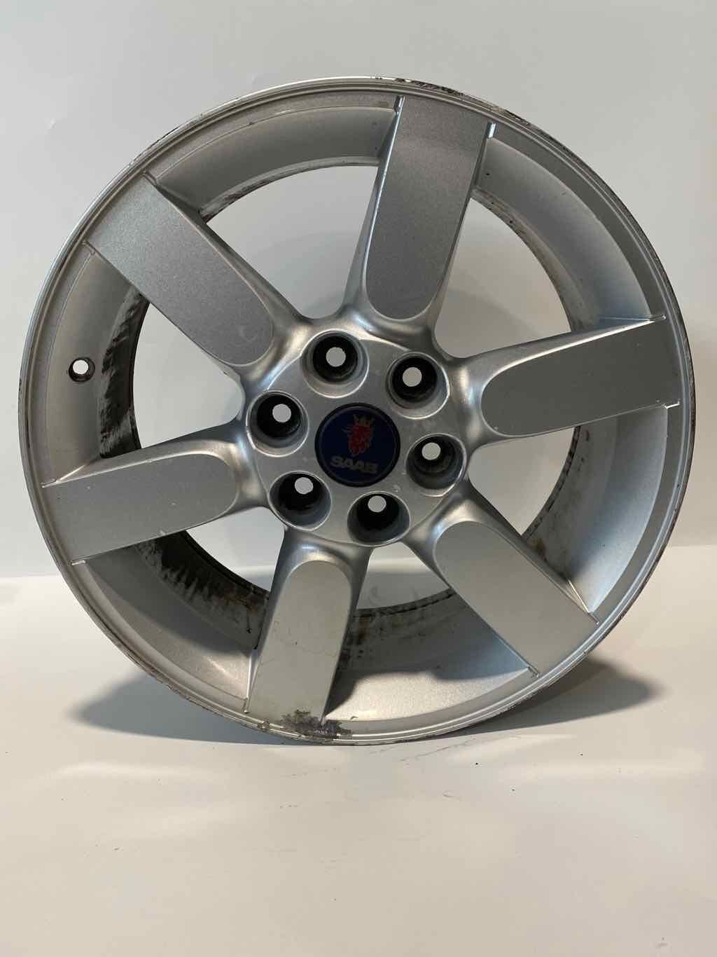 Used Wheel fits: 2007  Saab 9-7x 18x8 alloy 6 spoke 6 single spoke painted o