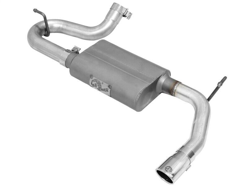 Afe Fits Scorpion 2-1/2in Alum Steel Axle-Back Exhaust W/polished Tip 07-18 Jeep