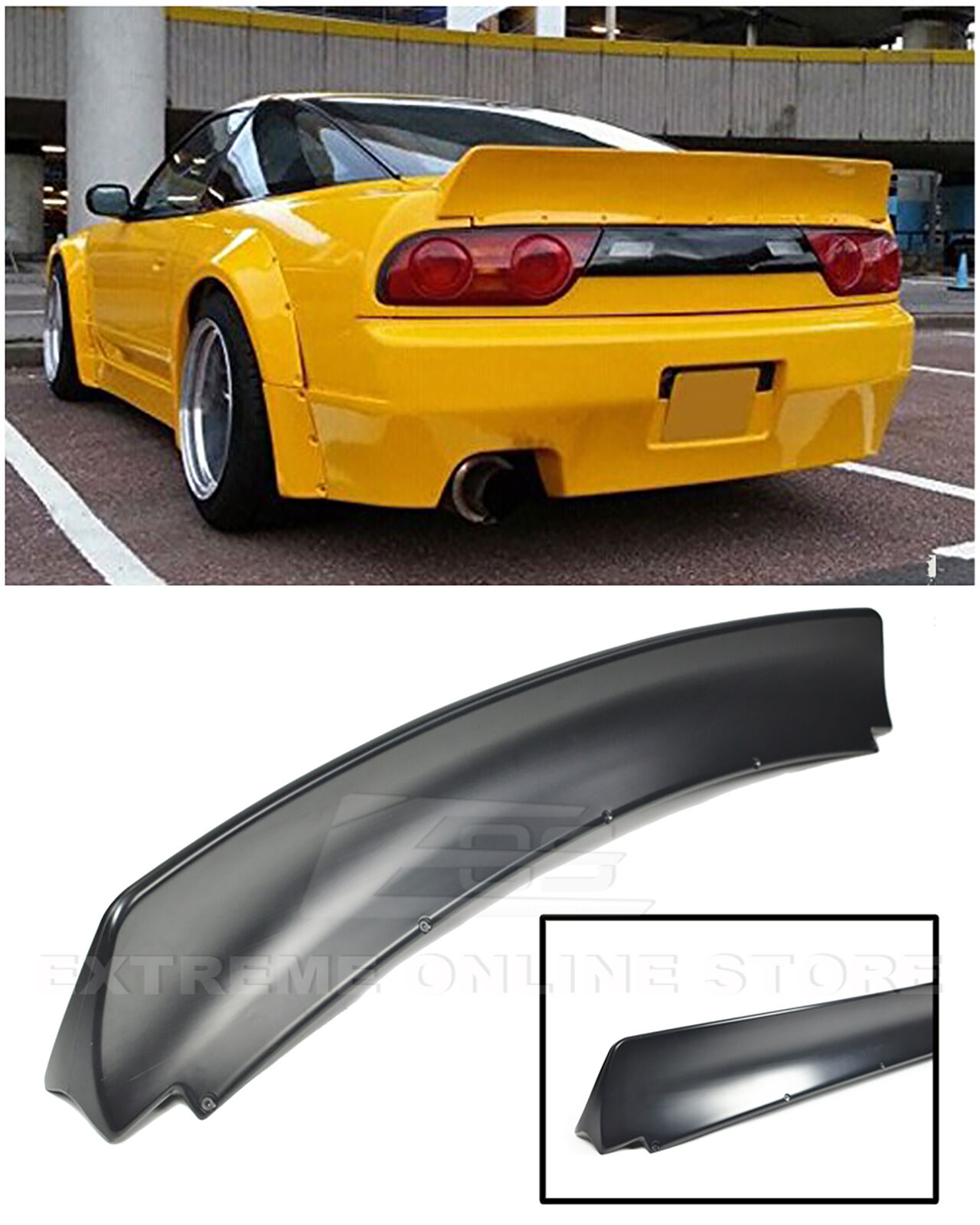 EOS RB Style Rear Trunk Lid Wing Spoiler For 89-94 Nissan 240SX S13 Hatchback