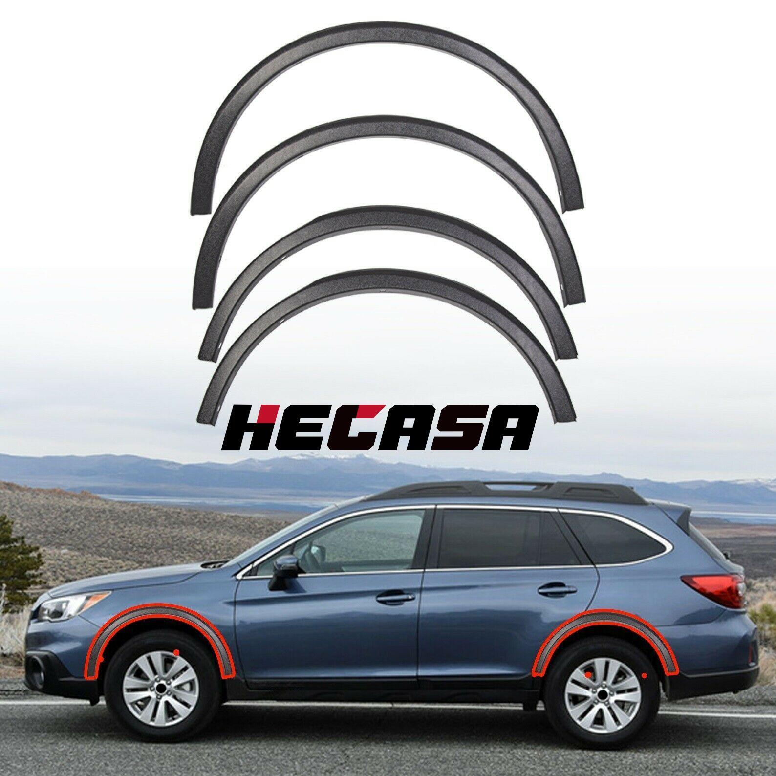 HECASA For 2015-2019 Subaru Outback Wheel Arch Fender Moldings 4 Pcs E201SAL000