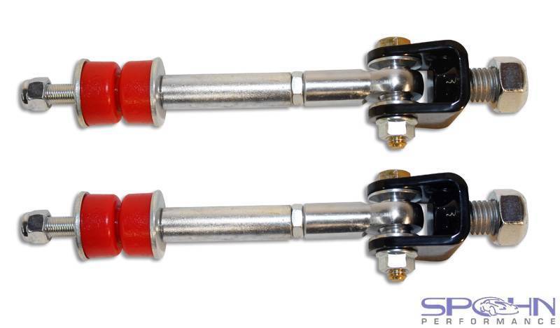 Spherical Front Sway Bar End Links | 1979-1993 Ford Mustang & Fox Body Cars