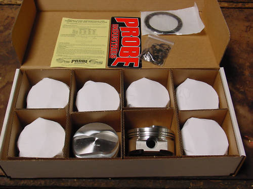 Ford 429 460 514 532 557 New Stroker Probe Wiseco Forged Pistons 6.800 Flat top