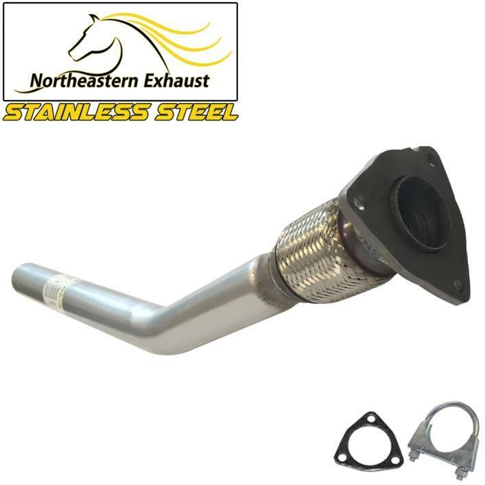 Stainless Steel Front Flex Exhaust Pipe fits: 2001-2006 Sebring Stratus 2.7L