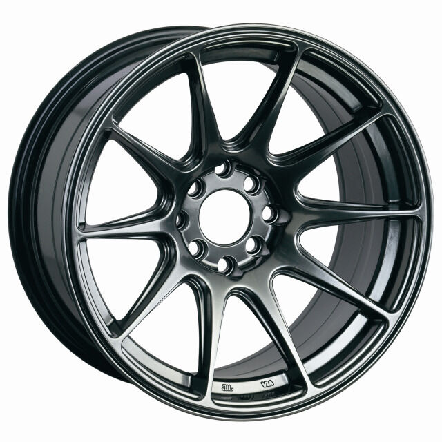 XXR 527 18x8 5x100/114.3 +42 Chromium Black Wheels Fits Impreza Tc Corolla Rx8