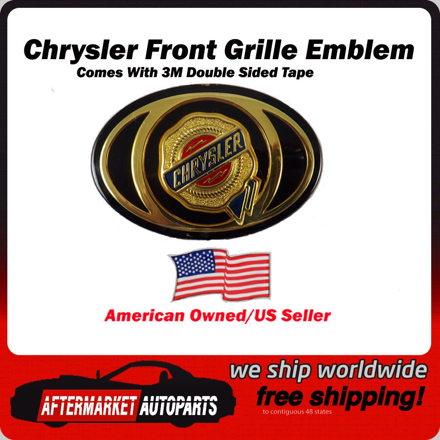 2005-2010 Chrysler 300 Gold Front Grille Emblem Badge Medallion Ships in USA