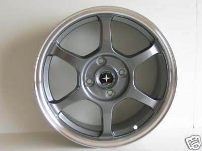 Nippon Racing Wheels Type C 15 Inch Rims 4x100 Gunmetal Honda Civic Integra CRX