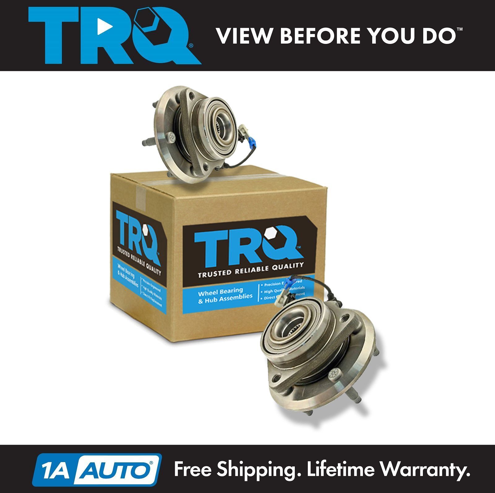TRQ Front Wheel Hubs & Bearings Pair for Chevy Equinox Saturn Vue XL7