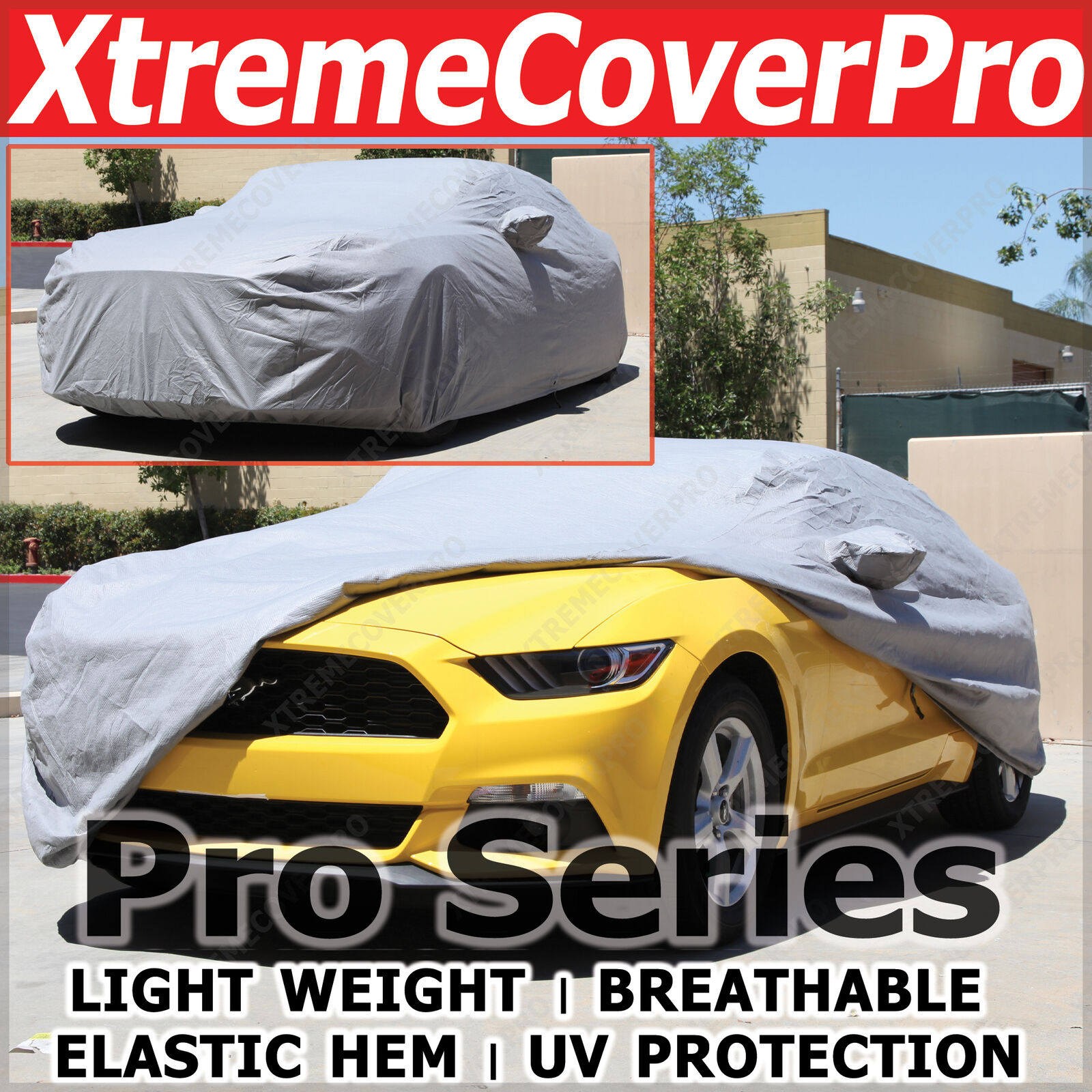2014 Ford MUSTANG Shelby GT500 Coupe Breathable Car Cover w/ Mirror Pocket