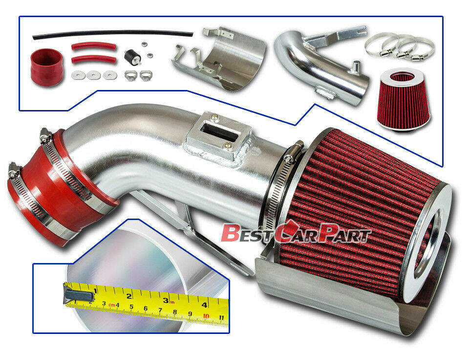BCP RED 09-17 For Maxima 3.5L V6 Short Ram Racing Air Intake Kit +Filter