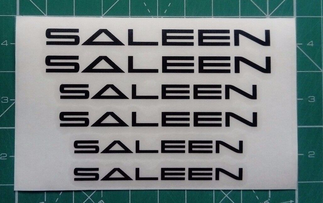 Set of 6X SALEEN brake caliper decal sticker fits S7 S620 S570 Mustang 302 S281