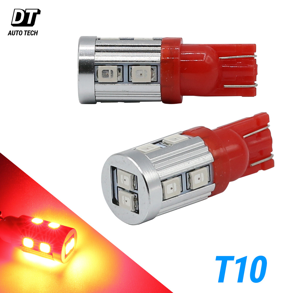 2X T10 921 High Power 2835 Chip LED Red 3RD Brake High Mount Stop Light Bulbs