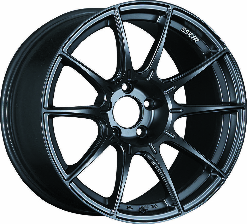 SSR GTX01 18x9.5 5x100 40mm Flat Black Wheel - XA18950+4005CMB
