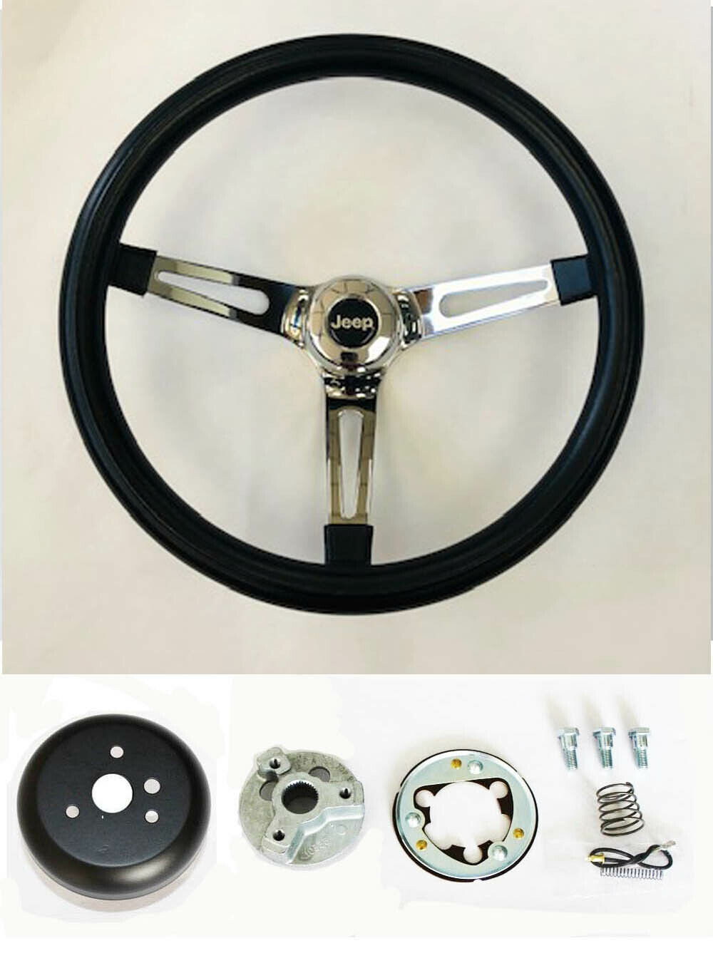 Black Chrome Steering Wheel 15