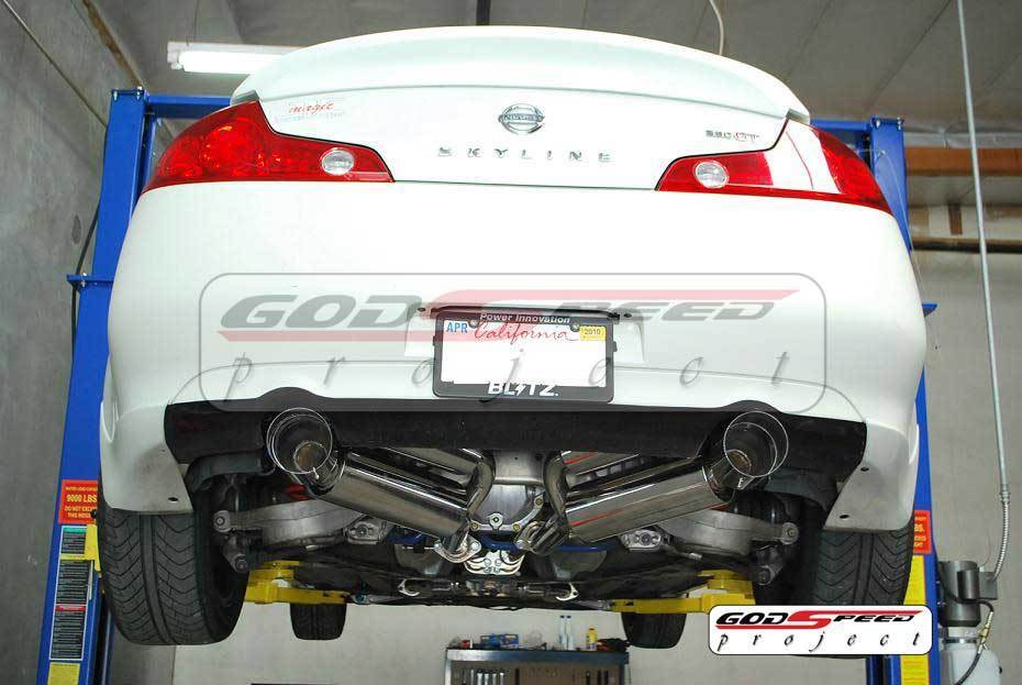 GODSPEED 350Z Z33 G35 COUPE 2DR STAINLESS STEEL PERFORMANCE CATBACK EXHAUST JDM