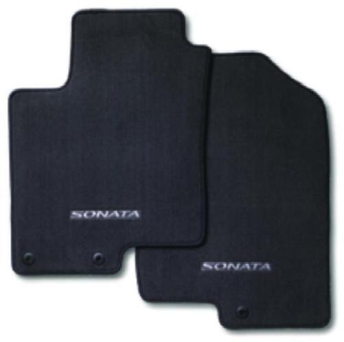 2011-2014 HYUNDAI SONATA 4PC SET BLACK CARPETED FLOOR MATS (3QF14-AC200-RY)