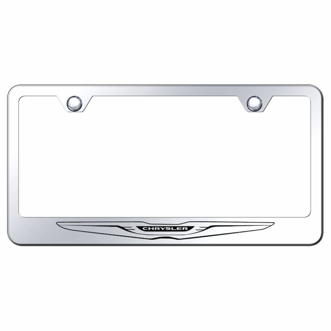 Chrysler Mirrored Chrome Stainless Steel License Plate Frame - LF.CHRL.EC