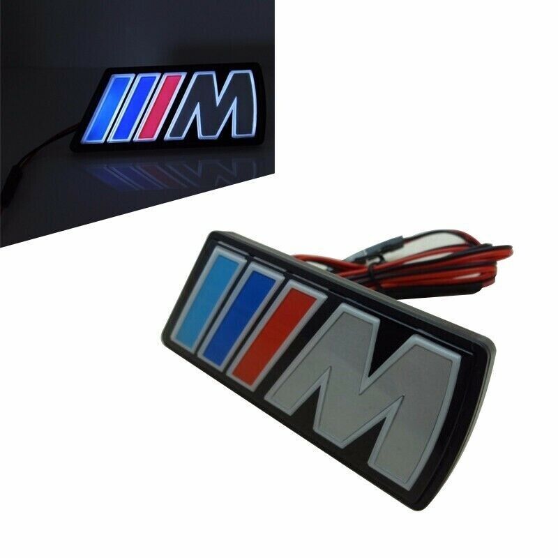 For BMW LED Light Emblem  /M Grille M Badge Decal M3 M4 M5 X1 X3 X5 X6 M-serie