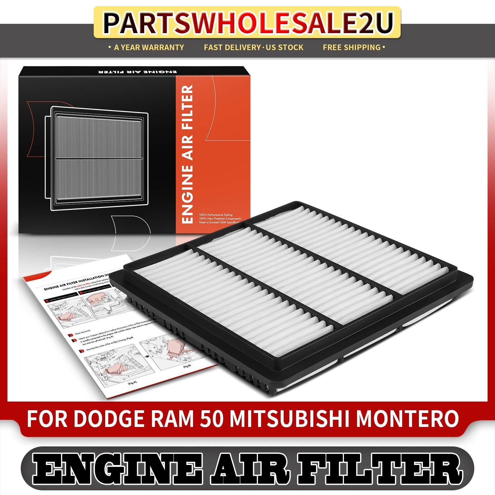 Engine Air Filter for Dodge Ram 50 Stealth Mitsubishi 3000GT Diamante Mighty Max