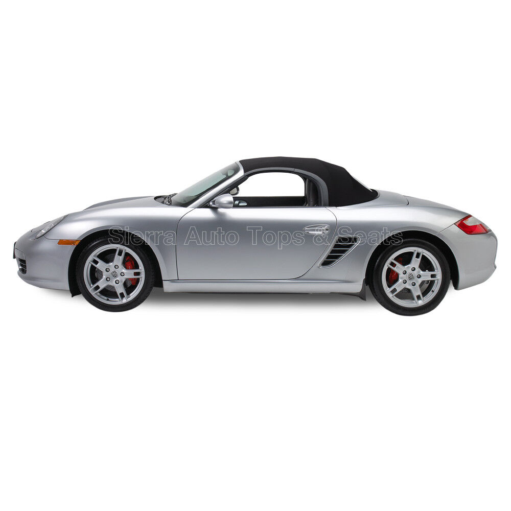Porsche Boxster Convertible Top 97-02in Black Twillfast RPC with Glass Window