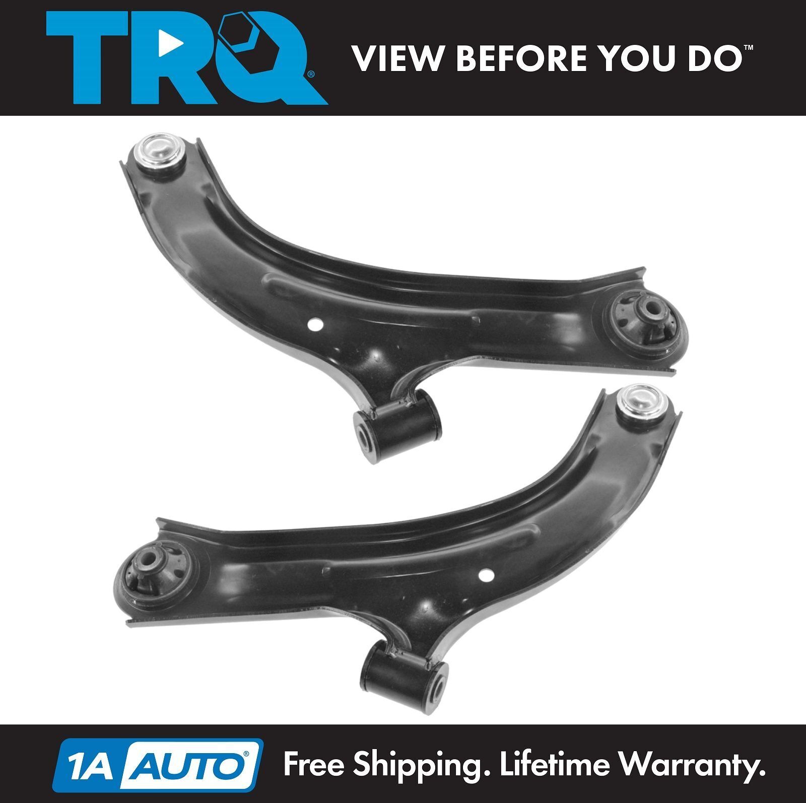 TRQ Front Lower Control Arms w/ Ball Joints Pair Set of 2 for Nissan Versa Cube