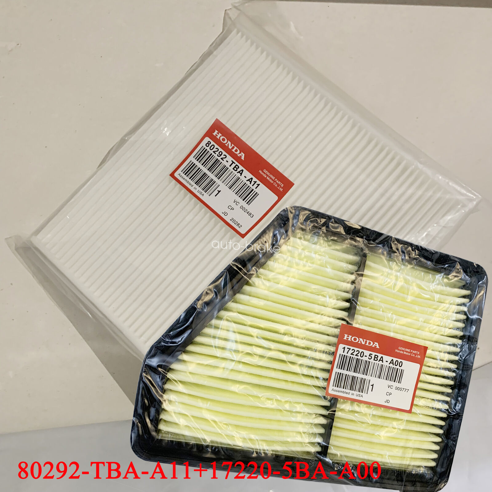 Genuine Engine Air Filter & Cabin Filter Set For Honda 2016 TO 2021 CIVIC 2.0