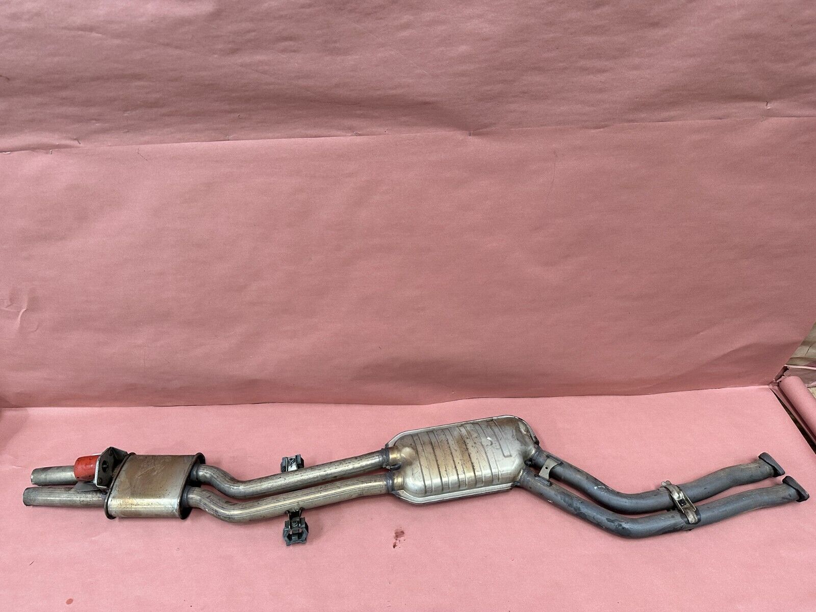 BMW E46 330CI 325CI Exhaust Center and Front Muffler Silencer OEM 112K Miles