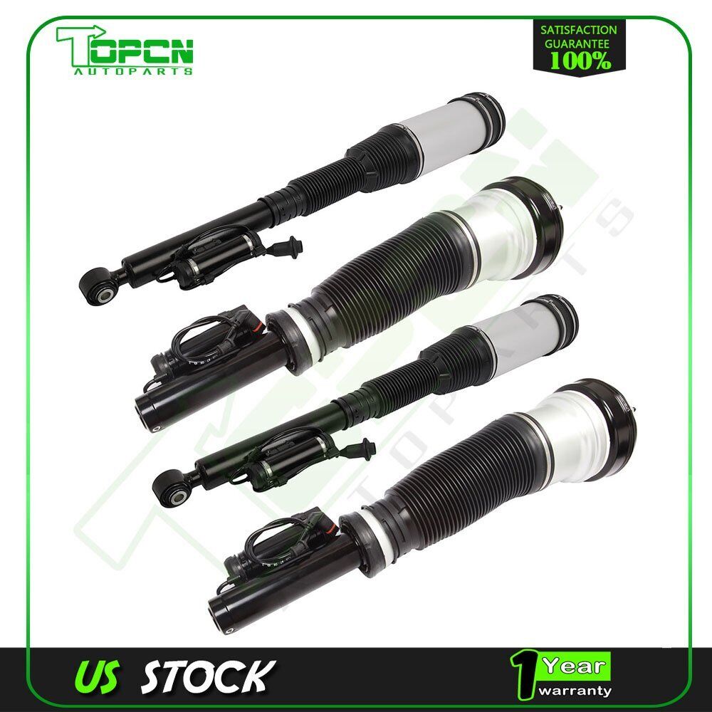 2 Pairs For Mercedes W220 S320 S430 S500 S600 Front + Rear Air Suspension Struts