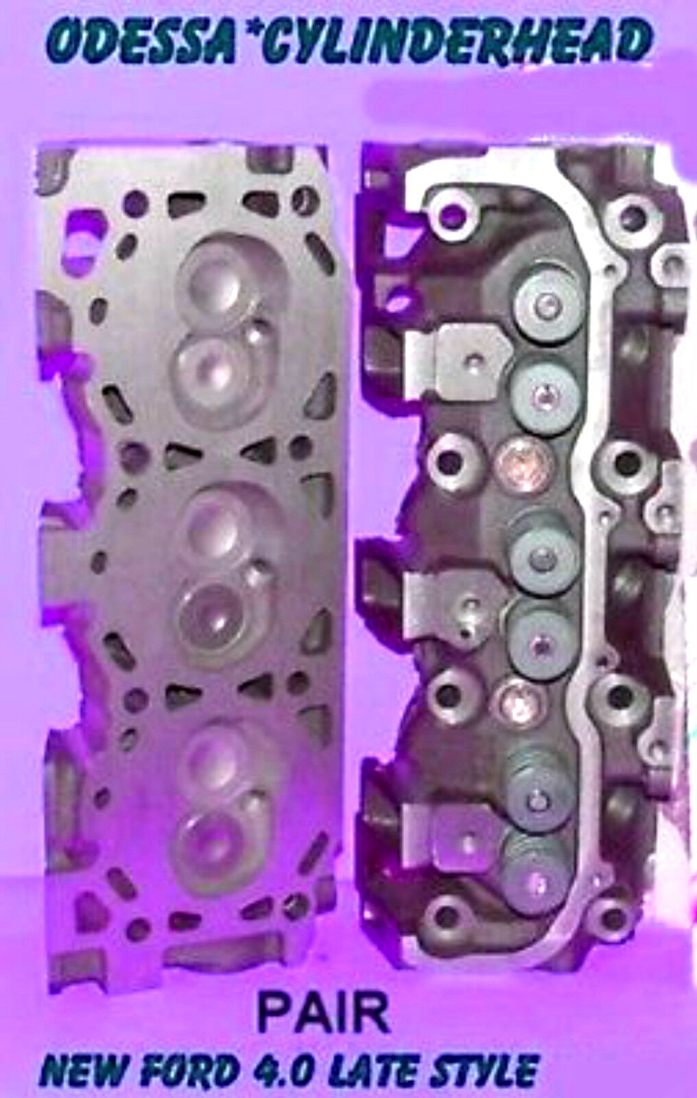NEW 2 FIT FORD MAZDA RANGER BRONCO 4.0 OHV LATE CYLINDER HEADS COMPLETE NO CORE 