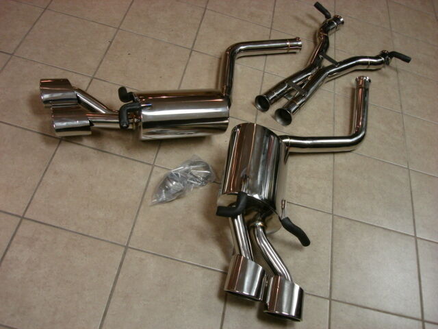 Mercedes Benz C63 AMG 08-12 T304 Exhaust System Systems Quad Oval Tips